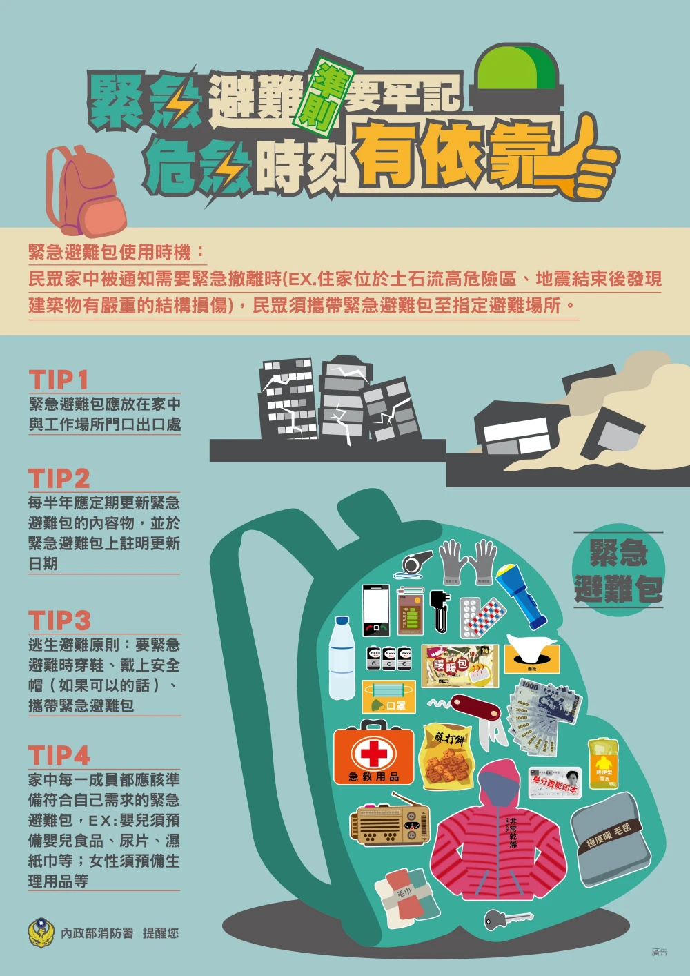 地震怎麼辦?緊急避難包要裝什麼?必備13樣物品懶人包一次看 - LazyBag 懶人包 地震怎麼辦?緊急避難包要裝什麼?必備13樣物品懶人包一次看 - LazyBag 懶人包